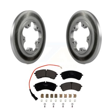 Rear Coated Disc Brake Rotor Ceramic Pad Kit For Ford Transit-250 Transit-150 Transit-350 KGT-103147