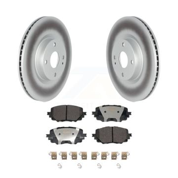 Front Coated Brake Rotor Ceramic Pad Kit For 16-20 Mazda MX-5 Miata Without Brembo Brakes KGT-103156
