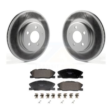 Front Coat Brake Rotors Ceramic Pad Kit For Dodge Charger With 370mm Diameter Rotor KGT-103157
