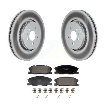 Front Coat Brake Rotors Ceramic Pad Kit For Dodge Charger With 370mm Diameter Rotor KGT-103158