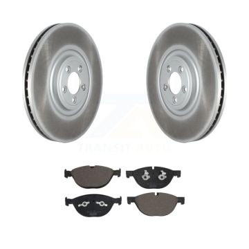 Front Coated Disc Brake Rotors And Ceramic Pads Kit For Jaguar F-Type KGT-103168