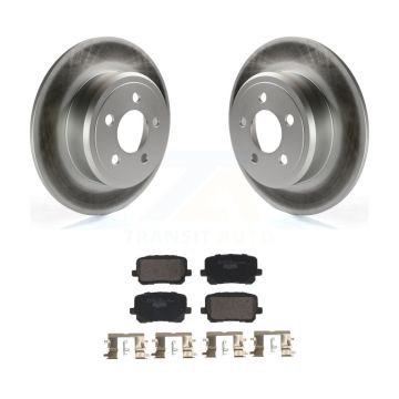 Rear Coated Brake Rotor Ceramic Pad Kit For Dodge Charger With 370mm Diameter Front KGT-103189