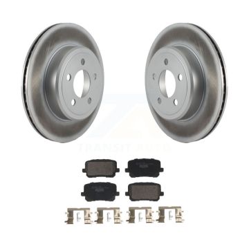 Rear Coated Brake Rotor Ceramic Pad Kit For Dodge Charger With 370mm Diameter Front KGT-103190