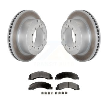 Rear Coat Brake Rotor Ceramic Pad Kit For Ram Dodge Sterling Truck 4500 5500 Bullet 45 55 KGT-103193