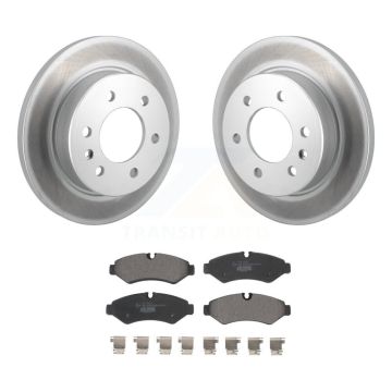Rear Coated Brake Rotors Ceramic Pad Kit For Mercedes-Benz Sprinter 2500 3500 4500 3500XD KGT-103196