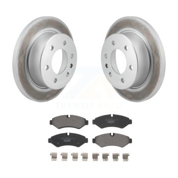 Rear Coated Brake Rotor Ceramic Pad Kit For Mercedes-Benz Sprinter 2500 3500 Freightliner KGT-103197