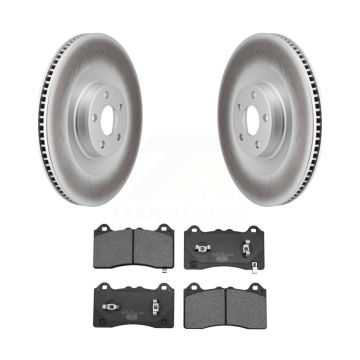 Front Coated Disc Brake Rotors And Ceramic Pads Kit For Ford Mustang Mach-E KGT-103248