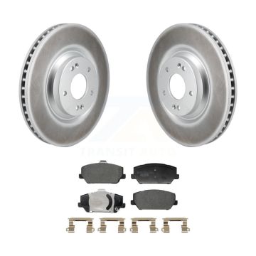 Front Coated Disc Brake Rotors And Ceramic Pads Kit For Hyundai Veloster N KGT-103255