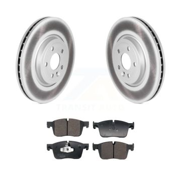 Front Coat Brake Rotors Ceramic Pad Kit For Jaguar F-Pace With 350mm Diameter Rotor KGT-103270