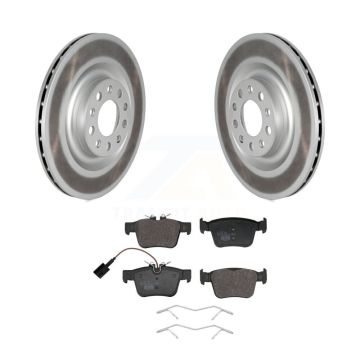 Rear Coated Disc Brake Rotors And Ceramic Pads Kit For Alfa Romeo Stelvio Giulia KGT-103273