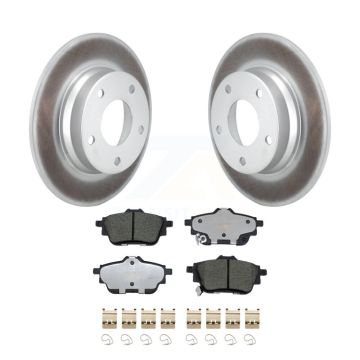Rear Coated Disc Brake Rotor Ceramic Pad Kit For 2020-2023 Nissan Sentra rear brakes KGT-103276
