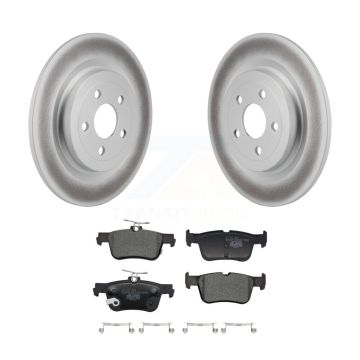 Rear Coated Disc Brake Rotors And Ceramic Pads Kit For 2021-2023 Ford Mustang Mach-E KGT-103277