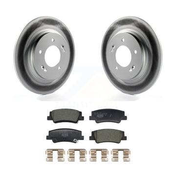Rear Coated Disc Brake Rotors And Ceramic Pads Kit For Hyundai Sonata Kia K5 KGT-103278