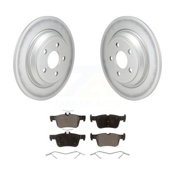 Rear Coated Disc Brake Rotor Ceramic Pad Kit For Ford Escape Bronco Sport Lincoln Corsair KGT-103285