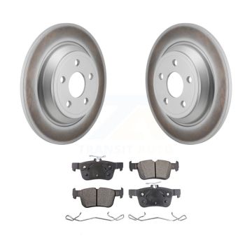 Rear Coated Disc Brake Rotors And Ceramic Pads Kit For 2022-2023 Ford Maverick KGT-103286