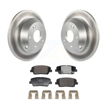 Rear Coated Disc Brake Rotors & Ceramic Pad Kit For Hyundai Santa Fe Sport Kia Sorento XL KGT-103288