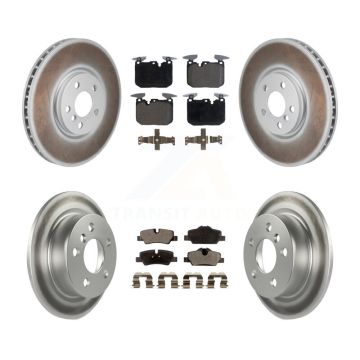 Front Rear Coated Disc Brake Rotors And Ceramic Pads Kit For Mini Cooper KGT-103324