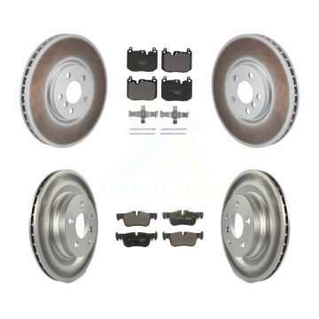 Front Rear Coated Disc Brake Rotor And Ceramic Pad Kit For Mini Cooper Countryman Clubman KGT-103349