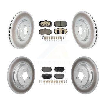 Front Rear Coated Disc Brake Rotor & Ceramic Pad Kit For Mercedes-Benz GLB250 EQB 350 300 KGT-103397