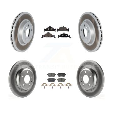 Front Rear Coat Brake Rotor Ceramic Pad Kit For Audi A5 Sportback DMSA engine designation KGT-103430