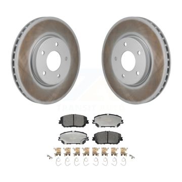 Front Coated Disc Brake Rotors And Ceramic Pads Kit For Nissan Rogue KGT-103459