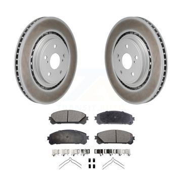 Front Coated Disc Brake Rotors And Ceramic Pads Kit For 2020-2022 Toyota Highlander KGT-103460