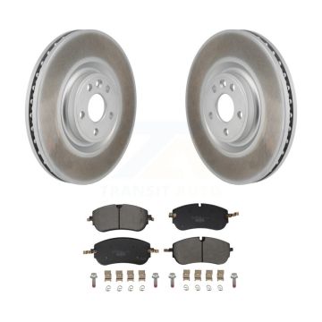 Front Coat Brake Rotor Ceramic Pad Kit For Land Rover Range Evoque Discovery Sport Jaguar KGT-103466