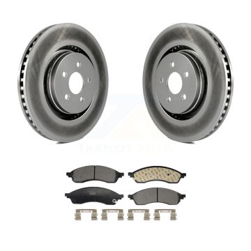 Front Coated Disc Brake Rotors And Ceramic Pads Kit For Lincoln Nautilus KGT-103480
