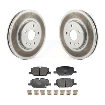 Front Coated Disc Brake Rotors And Ceramic Pads Kit For Buick Envision Cadillac XT4 KGT-103483
