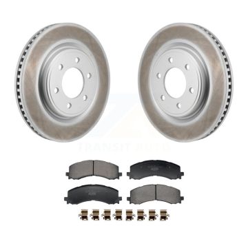 Front Coat Brake Rotor Ceramic Pad Kit For Ford F-150 Bronco Expedition Lincoln Navigator KGT-103487