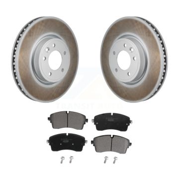 Front Coat Disc Brake Rotors Ceramic Pad Kit For Land Rover Discovery Range DIESEL engine KGT-103490