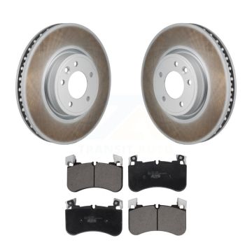Front Coated Disc Brake Rotors And Ceramic Pads Kit For Land Rover Range Sport KGT-103492