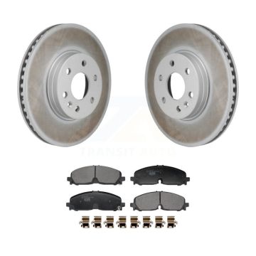 Front Coated Disc Brake Rotor Ceramic Pad Kit For 2021-2022 Chevrolet Colorado GMC Canyon KGT-103494