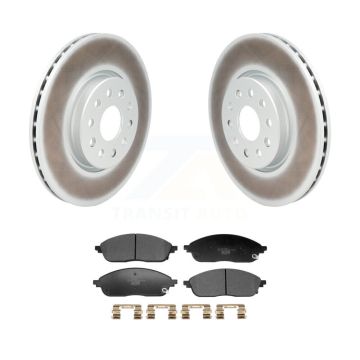 Front Coated Disc Brake Rotors And Ceramic Pads Kit For Jeep Grand Cherokee L KGT-103496