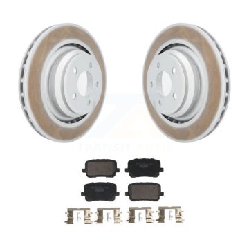 Rear Coated Brake Rotor Ceramic Pad Kit For Dodge Charger With 370mm Diameter Front KGT-103510