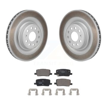 Rear Coated Disc Brake Rotors And Ceramic Pads Kit For Tesla S KGT-103511