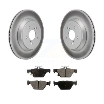 Rear Coated Brake Rotors Ceramic Pad Kit For Subaru Crosstrek With Electric Parking KGT-103512