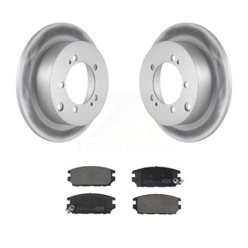 Rear Coated Disc Brake Rotors And Ceramic Pads Kit For 1995 Mitsubishi Eclipse AWD KGT-103513
