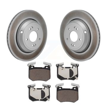 Rear Coated Disc Brake Rotors And Ceramic Pads Kit For Genesis G70 Kia Stinger 3.3L KGT-103519