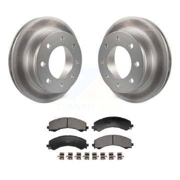 Rear Coated Brake Rotor & Ceramic Pad Kit For 2021-2023 GMC Savana 2500 Chevrolet Express KGT-103528