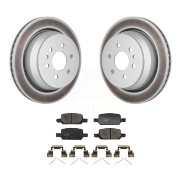 Rear Coated Disc Brake Rotors Ceramic Pad Kit For 2021-2022 Chevrolet Colorado GMC Canyon KGT-103537
