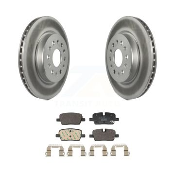 Rear Coated Brake Rotor Ceramic Pad Kit For Chevrolet Traverse Blazer Cadillac GMC Acadia KGT-103544