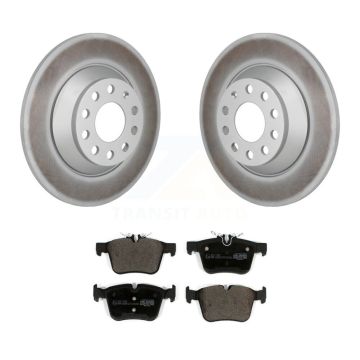 Rear Coated Disc Brake Rotor Ceramic Pad Kit For Mercedes-Benz C300 Without Sport Package KGT-103557