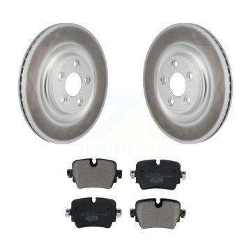 Rear Coated Disc Brake Rotors And Ceramic Pads Kit For Jaguar F-Type XJ KGT-103559