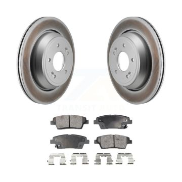 Rear Coated Disc Brake Rotors And Ceramic Pads Kit For 2015 Kia K900 3.8L KGT-103560