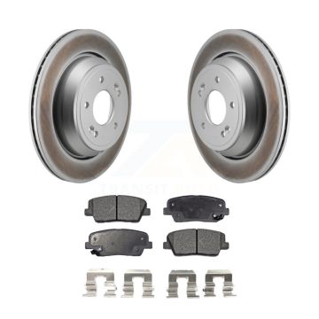 Rear Coated Disc Brake Rotors And Ceramic Pads Kit For Hyundai Equus Kia K900 KGT-103561