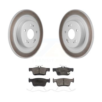 Rear Coated Disc Brake Rotors And Ceramic Pads Kit For 2021-2023 Acura TLX KGT-103563
