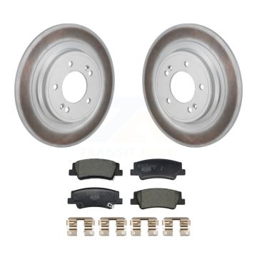 Rear Coated Disc Brake Rotors And Ceramic Pads Kit For Hyundai Tucson Kia Sportage KGT-103568