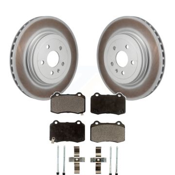 Rear Coated Disc Brake Rotors And Ceramic Pads Kit For Tesla S KGT-103575