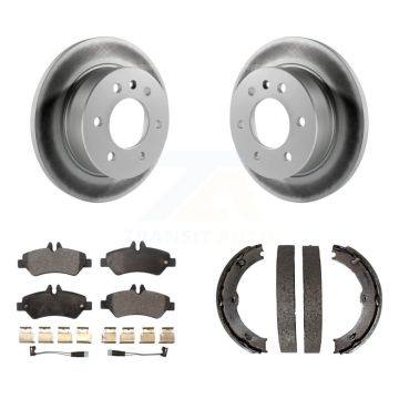 Rear Disc Coated Rotors Ceramic Pads & Parking Shoes Kit For Sprinter 2500 Mercedes-Benz KGT-103760